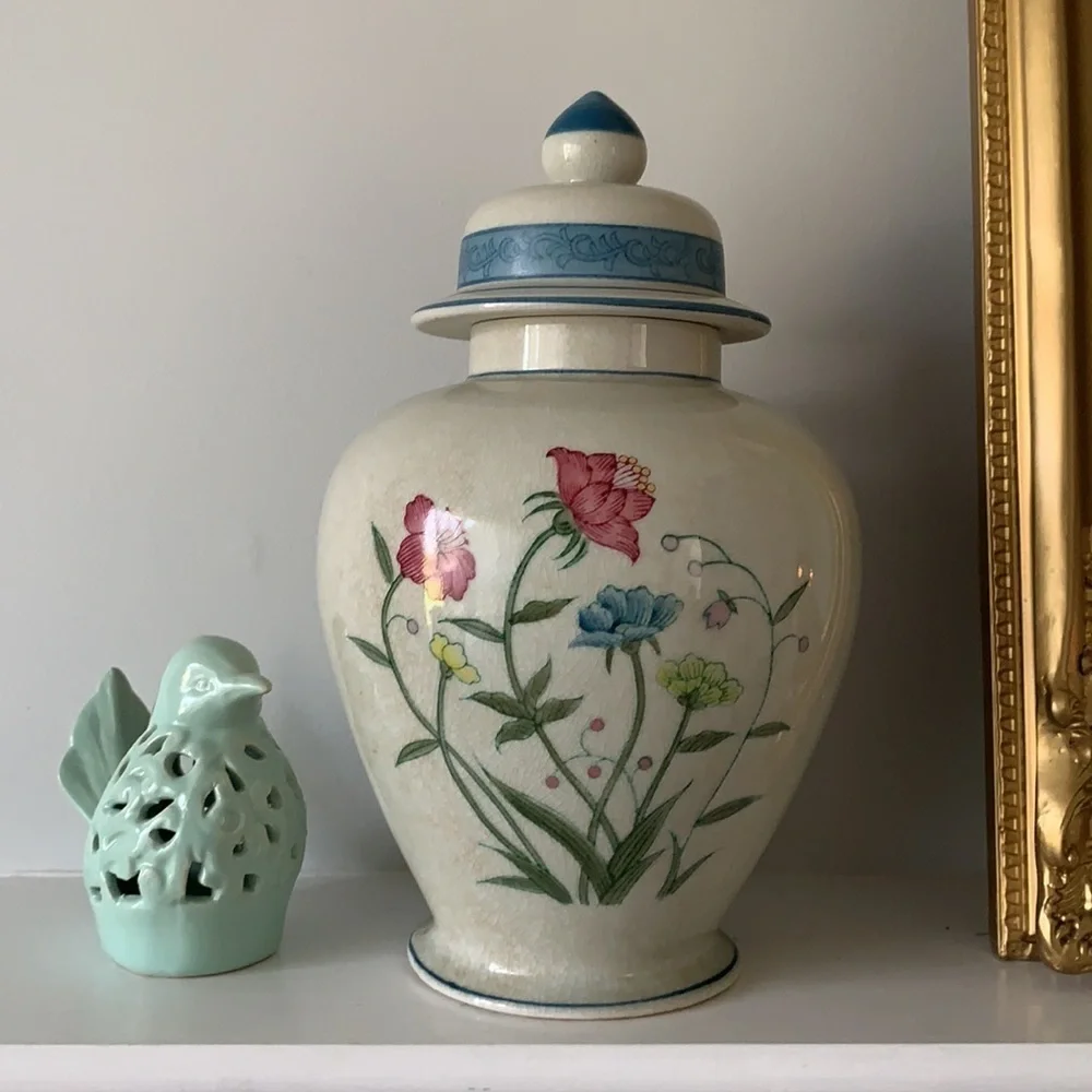Ginger Jar Andrea by Sadek hand painted floral